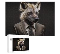 Rompecabezas 300 PCS para Adolescentes Business Fox in Suit Rompecabezas para Adolescentes Juguetes DIY Decoración De Pared Ayuda A Ejercitar El Cerebro 300 PCS
