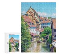 Rompecabezas 300 PCS para Adolescentes Canal In Colmar Rompecabezas para Adultos Juegos De Relajación Vacaciones En Casa Matar El Tiempo 300 PCS