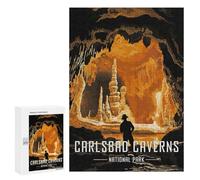 Rompecabezas 300 PCS para Adolescentes Carlsbad Caverns National Park Rompecabezas para Adultos Juego Práctico Arte De Pared Desafiante De Completar 300 PCS