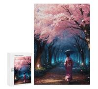 Rompecabezas 300 PCS para Adolescentes Cherry Blossom Japan Art Rompecabezas para Adultos Juego Familiar Una Obra De Arte como Regalo para Toda La Familia 300 PCS