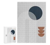 Rompecabezas 300 PCS para Adolescentes Circles and Lines 3 Rompecabezas para Adultos Juego Práctico Arte De Pared Desafiante De Completar 300 PCS