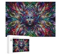 Rompecabezas 300 PCS para Adolescentes Colorful Abstract Face Art Rompecabezas para Adultos Juegos Divertidos Una Obra De Arte Ayuda A Ejercitar El Cerebro 300 PCS