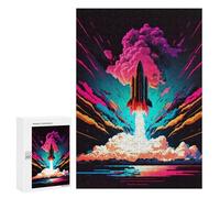 Rompecabezas 300 PCS para Adolescentes Colorful Rocket Rompecabezas para Adultos Juegos De Relajación Vacaciones En Casa Matar El Tiempo 300 PCS