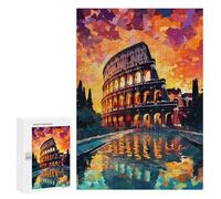 Rompecabezas 300 PCS para Adolescentes Colosseum in Rome Rompecabezas para Adultos Juego Familiar Una Obra De Arte como Regalo para Toda La Familia 300 PCS