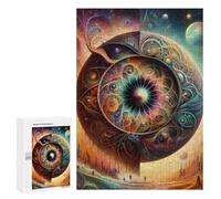 Rompecabezas 300 PCS para Adolescentes Cosmic Mandala Rompecabezas para Adultos Juego Práctico Decoración del Hogar Cumpleaños Y Navidad 300 PCS