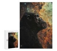 Rompecabezas 300 PCS para Adolescentes Cosmic Nebula Chimpanzee Rompecabezas para Adultos Juego Práctico Pero Divertido Y Humorístico para Cumpleaños, Navidad 300 PCS