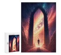 Rompecabezas 300 PCS para Adolescentes Cosmic Space Portal Rompecabezas para Adultos Juego Práctico Decoración del Hogar Cumpleaños Y Navidad 300 PCS