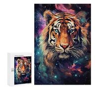 Rompecabezas 300 PCS para Adolescentes Cosmic Starry Tiger Rompecabezas para Adultos Juego Práctico Regalo De Cumpleaños Regalo De Cumpleaños, Regalos, 300 PCS