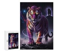 Rompecabezas 300 PCS para Adolescentes Cosmic Tiger Stance Rompecabezas DIY Juguetes Una Obra De Arte como Regalo para Toda La Familia 300 PCS
