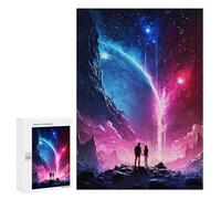 Rompecabezas 300 PCS para Adolescentes Cosmos Couple Lovers Rompecabezas Juegos Familiares Ensamblaje De Patrones Cumpleaños Y Navidad 300 PCS