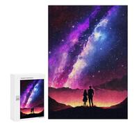 Rompecabezas 300 PCS para Adolescentes Couple of Galaxy Rompecabezas para Adultos Juego Práctico Regalo De Cumpleaños Regalo De Cumpleaños, Regalos, 300 PCS