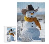Rompecabezas 300 PCS para Adolescentes Cowboy Snowman Rompecabezas para Adultos Juguete Decoración De Pared Difícil Difícil Desafiante De Completar 300 PCS