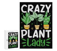 Rompecabezas 300 PCS para Adolescentes Crazy Plant Lady Rompecabezas para Adultos Juegos Relajantes Arte De Pared Oferta como Regalos para Toda La Familia 300 PCS