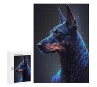 Rompecabezas 300 PCS para Adolescentes Doberman Pinscher Dog Rompecabezas DIY Juguetes Una Obra De Arte como Regalo para Toda La Familia 300 PCS