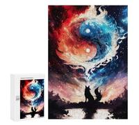 Rompecabezas 300 PCS para Adolescentes Dreaming Yin and Yang Rompecabezas para Adultos Juego Práctico Arte De Pared Desafiante De Completar 300 PCS