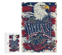 Rompecabezas 300 PCS para Adolescentes Eagle American Flag Rompecabezas para Adultos Juego Familiar Una Obra De Arte como Regalo para Toda La Familia 300 PCS