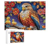 Rompecabezas 300 PCS para Adolescentes Eagle with Ducklings in Fantasy Forest Rompecabezas para Adolescentes Juegos Divertidos Ensamblaje De Patrones Ayuda Al Cerebro A Ejercitarse 300 PCS