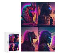 Rompecabezas 300 PCS para Adolescentes Egyptian Mythology Art Rompecabezas para Adultos Juego Práctico Regalo De Cumpleaños Regalo De Cumpleaños, Regalos, 300 PCS