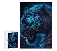 Rompecabezas 300 PCS para Adolescentes Electric Tiger Roar -5 Rompecabezas para Adultos Juguete Decoración De Pared Mejora La Memoria Ayuda A Ejercitar El Cerebro 300 PCS