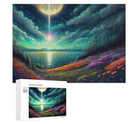 Rompecabezas 300 PCS para Adolescentes Enchanted Celestial Landscape Rompecabezas para Adultos Juegos Divertidos Una Obra De Arte Ayuda A Ejercitar El Cerebro 300 PCS