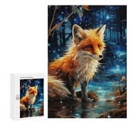 Rompecabezas 300 PCS para Adolescentes Enchanted Forest Fox -5 Rompecabezas para Adultos Juegos Relajantes Difícil Difícil Desafío Educativo 300 PCS