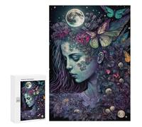 Rompecabezas 300 PCS para Adolescentes Enchanted Moonlit Garden Rompecabezas para Adultos Juegos Divertidos Una Obra De Arte Ayuda A Ejercitar El Cerebro 300 PCS