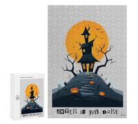 Rompecabezas 300 PCS para Adolescentes Enter If You Dare - Haunted House Halloween Art Rompecabezas para Adultos Juegos Familiares Carrera De Velocidad De Manos para Cumpleaños, Navidad 300 PCS