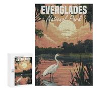 Rompecabezas 300 PCS para Adolescentes Everglades National Park Rompecabezas DIY Juguetes Una Obra De Arte como Regalo para Toda La Familia 300 PCS