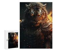 Rompecabezas 300 PCS para Adolescentes Evil Tiger Warrior Suit Rompecabezas para Adultos Juego Práctico Pero Divertido Y Humorístico Regalo De Cumpleaños, Regalos, 300 PCS