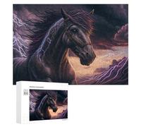 Rompecabezas 300 PCS para Adolescentes Fantasy Art Horse Rompecabezas para Adultos Juegos Relajantes Decoración del Hogar Cumpleaños Y Navidad 300 PCS