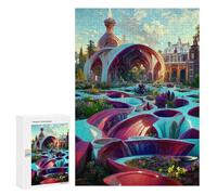 Rompecabezas 300 PCS para Adolescentes Fantasy Garden Portal Rompecabezas para Adolescentes Juegos Divertidos Ensamblaje De Patrones Ayuda Al Cerebro A Ejercitarse 300 PCS