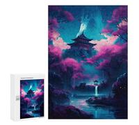 Rompecabezas 300 PCS para Adolescentes Fantasy Neon Rompecabezas para Adultos Juego Práctico Pero Divertido Y Humorístico para Cumpleaños, Navidad 300 PCS