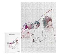 Rompecabezas 300 PCS para Adolescentes Fencing Sport Rompecabezas Juego De Ingenio Aliviador De Estrés Desafiante para Completar 300 PCS