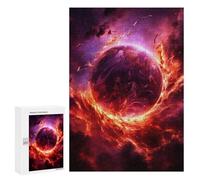 Rompecabezas 300 PCS para Adolescentes Fire Planet Rompecabezas para Adultos Juguete Decoración De Pared Difícil Difícil Desafiante De Completar 300 PCS