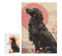 Rompecabezas 300 PCS para Adolescentes Flat Coated Dog Rompecabezas para Adultos Juego Práctico Pero Divertido Y Humorístico para Cumpleaños, Navidad 300 PCS