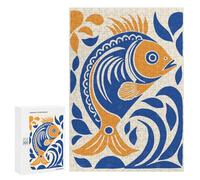 Rompecabezas 300 PCS para Adolescentes Funny Gold Fish Rompecabezas para Adultos Juegos Divertidos Difíciles Desafiantes De Completar 300 PCS