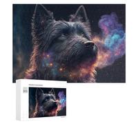 Rompecabezas 300 PCS para Adolescentes Galactic Canine Majesty -10 Rompecabezas para Adolescentes Juegos Divertidos Ensamblaje De Patrones Ayuda Al Cerebro A Ejercitarse 300 PCS