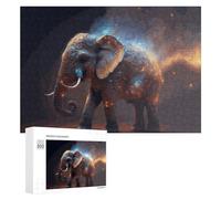 Rompecabezas 300 PCS para Adolescentes Galactic Elephant Majesty Rompecabezas para Adultos Juegos Divertidos Una Obra De Arte Ayuda A Ejercitar El Cerebro 300 PCS