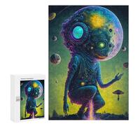 Rompecabezas 300 PCS para Adolescentes Galactic Guardian A Cosmic Being in Space Rompecabezas para Adultos Juegos Relajantes Difícil Difícil Desafío Educativo 300 PCS
