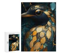 Rompecabezas 300 PCS para Adolescentes Golden Penguin Art Rompecabezas para Adultos Juego Práctico Pero Divertido Y Humorístico Regalo De Cumpleaños, Regalos, 300 PCS