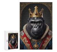 Rompecabezas 300 PCS para Adolescentes Gorilla King Rompecabezas para Adultos Juego Familiar Una Obra De Arte como Regalo para Toda La Familia 300 PCS