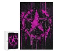 Rompecabezas 300 PCS para Adolescentes Gothcore Pentagram Splashes Rompecabezas DIY Juguetes Una Obra De Arte como Regalo para Toda La Familia 300 PCS