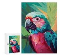 Rompecabezas 300 PCS para Adolescentes Green and Pink Parrot Rompecabezas DIY Juguetes Una Obra De Arte como Regalo para Toda La Familia 300 PCS