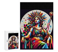 Rompecabezas 300 PCS para Adolescentes Hera Queen of The Gods Rompecabezas para Adultos Juego Práctico Arte De Pared Desafiante De Completar 300 PCS