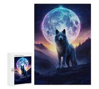 Rompecabezas 300 PCS para Adolescentes Howl At The Moon Rompecabezas para Adultos Juegos De Relajación Vacaciones En Casa Matar El Tiempo 300 PCS