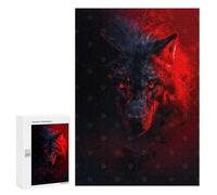 Rompecabezas 300 PCS para Adolescentes Inferno Eyes of The Wolf Rompecabezas DIY Juguetes Una Obra De Arte como Regalo para Toda La Familia 300 PCS
