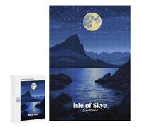 Rompecabezas 300 PCS para Adolescentes Isle of Skye Night Rompecabezas Juego De Ingenio Aliviador De Estrés Desafiante para Completar 300 PCS