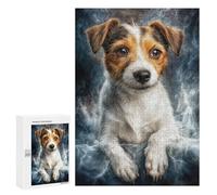 Rompecabezas 300 PCS para Adolescentes Jack Russell Terrier Portrait Rompecabezas Juegos Familiares Ensamblaje De Patrones Cumpleaños Y Navidad 300 PCS