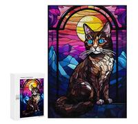 Rompecabezas 300 PCS para Adolescentes Japanese Bobtail Cat Rompecabezas Juegos Familiares Ensamblaje De Patrones Cumpleaños Y Navidad 300 PCS