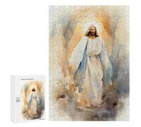Rompecabezas 300 PCS para Adolescentes Jesus Christ - The Resurrection Rompecabezas Juego De Ingenio Aliviador De Estrés Desafiante para Completar 300 PCS